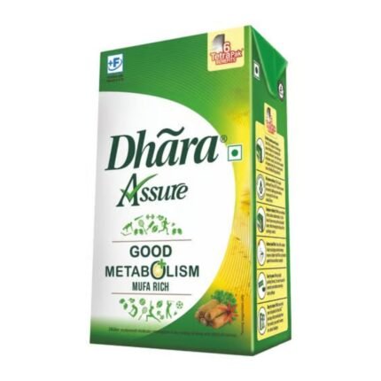 Dhara Refined, Vegetable Oil, 1 L Carton